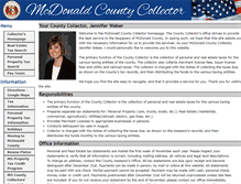 Tablet Screenshot of mcdonaldcountycollector.com